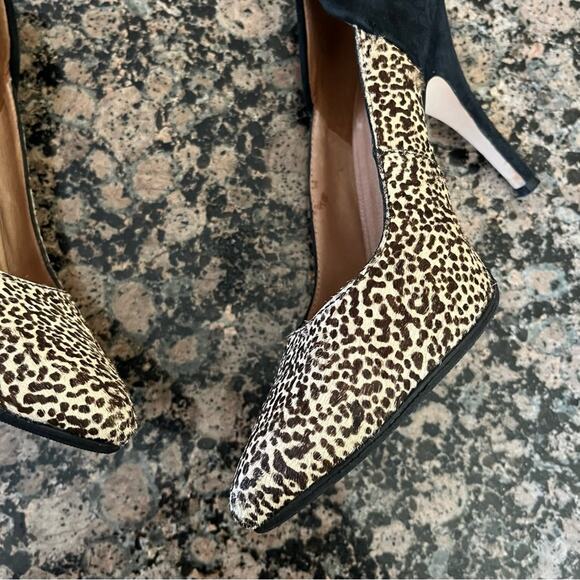 Madewell The Maddie Speckled Calf Hair Heels - Picture 3 of 11